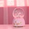 Castle Snow Globes Luminous Music Box Cartoon Christmas Snow House Automatic Spray Snowflake Rotating Crystal Ball with Color Changing LED Lights for Home Decoration Birthday Gift